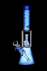 Pulsar Beaker on Beaker Bong-blue