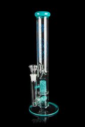 Envy Glass 17" Straight Tube with Dual Colored Pop Rocks